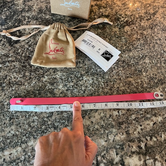 Christian Louboutin Elisa Patent Double-Wrap, Turn Lock Bracelet - Picture 6 of 8